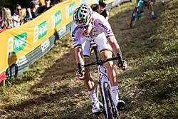Wout van Aert sur ses pédales TIME Atac XC en 2017