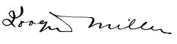 signature de Joaquin Miller