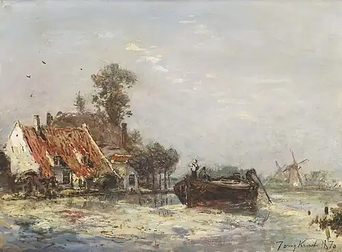 La Rivière près de Rotterdam, 1870Collection privée, vente 2006.