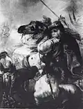 Le comte de Tilly, mortellement blessé en traversant le Lech, vers 1851.