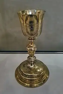 Calice en argent doré (1763).