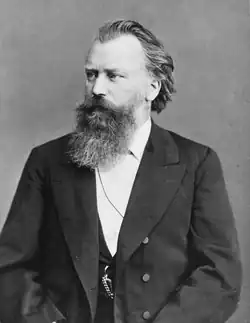 Johannes Brahms, vers 1895.