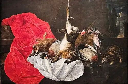 Nature morte au tapis rouge, vers 1660Pasadena, Norton Simon Museum.