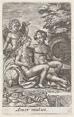 3 : Amour profane, estampe 2/4 de la série Vénus, Rijksmuseum, Amsterdam.