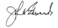 Signature de John Bel Edwards