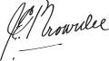 Signature de John Edward Brownlee