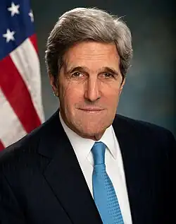 John Kerry  2016, 2014, 2004.