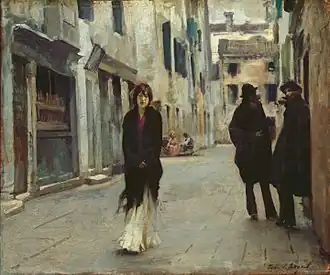 Une rue de Venise, 1880-1882,National Gallery of Art, Washington.