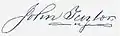 Signature de John Taylor
