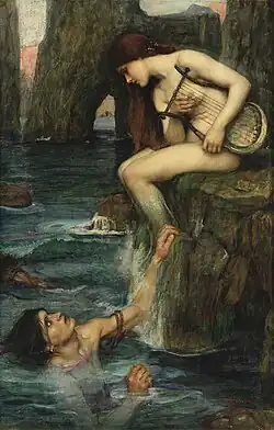 Waterhouse, La Sirène, 1900