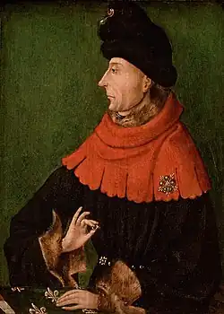 Copie d'après un peintre anonyme franco-bourguignon, Jean sans Peur, 1404-1405, Musée du Louvre, Paris