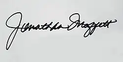 signature de Jonathan Moffett