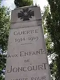 Monument aux morts avec 1914-1919.