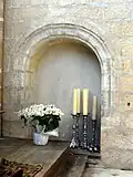 Piscine liturgique côté sud.