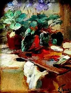 Nature morte avec une palette (1890).