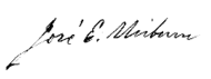 signature de José Evaristo Uriburu