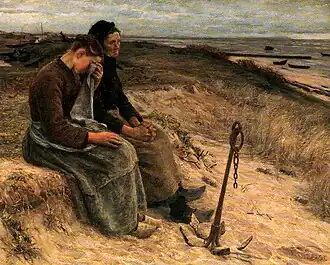 Le Navire perdu, vers 1890, huile sur toile, 73&nbsp;×&nbsp;91&nbsp;cm, Lisbonne, musée du Chiado.