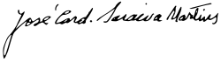 Signature de José Saraiva Martins