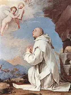 Saint Bruno, le Chartreux (1643), huile sur toile, 38&nbsp;×&nbsp;27&nbsp;cm, Musée de Capodimonte, Naples.