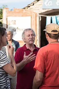 José Bové, marché de Montredon (Larzac - Aveyron) 2016