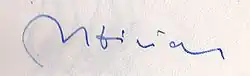 signature de Josef Hiršal