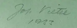 signature de Josef Vietze