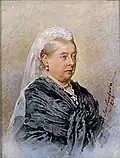 Queen Victoria, 1893, aquarelle