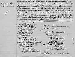 Acte de sépulture de Joseph Alfred Mousseau. 2 avril 1886. Paroisse Notre-Dame de la ville de Montréal.