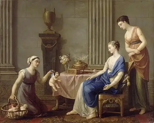 Tableau original de Joseph-Marie Vien (1763).