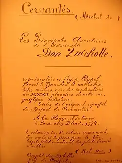 Fiche jaunie écrite à l'encre avec pleins et déliés. Belle écriture appliquée ancienne.
