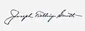 Signature de Joseph F. Smith