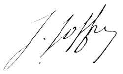 Signature de  Joseph Joffre