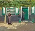 Filles zélandaises sous les saules, Dombourg, vers 1920.
