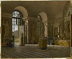 Joseph Warlencourt, L'Ancienne Salle du Tibre, vers 1824–1830.