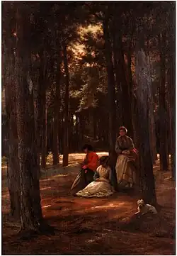 Un repos dans la forêt (1871).