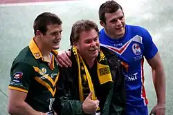 Description de l'image Josh brett and steve morris france vs australia 2009.JPG.