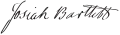 Signature de Josiah Bartlett