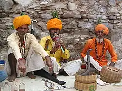 Joueurs de flûte à Pushkar.
