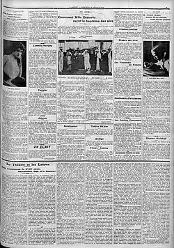 Page intégrale du journal Comœdia en février 1913.