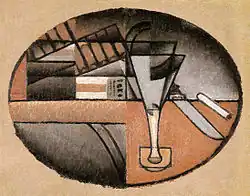 Juan Gris, 1912, Les Cigares, huile sur toile, 22 x 28&nbsp;cm, collection privée