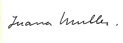 signature de Juana Muller