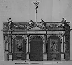 dessin du jubé complet.