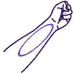 Shuwan, face interne du bras.