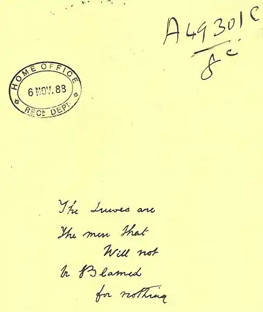 Texte écrit sur une feuille