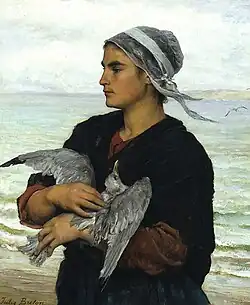 Jules Breton, La Femme à la mouette (1878).
