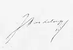 Signature de Jules Pasdeloup