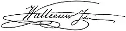 signature de Jules Watteeuw