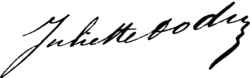 signature de Juliette Dodu