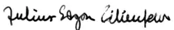 signature de Julius Edgar Lilienfeld
