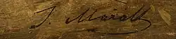 signature de Julius Mařák